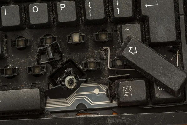 Broken keyboard — Stock Photo, Image