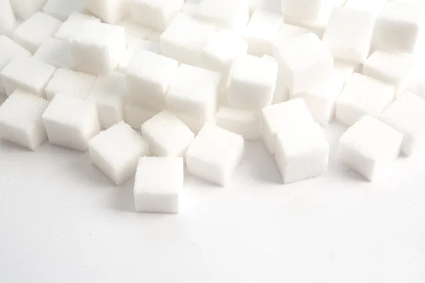 Sugar lumps stacked — Stock Photo, Image