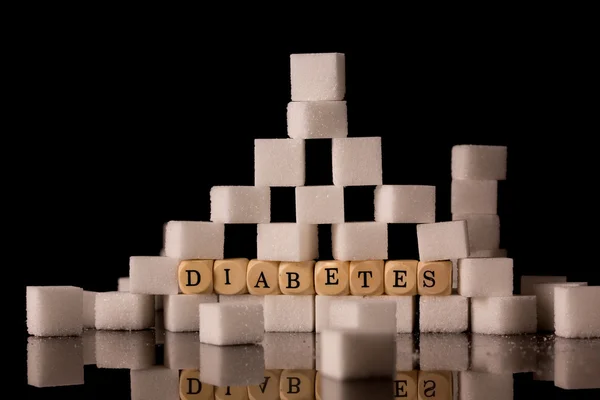 Sugar cubes stacked — Stock Photo, Image