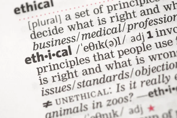 Ethical definition — Stock Photo, Image