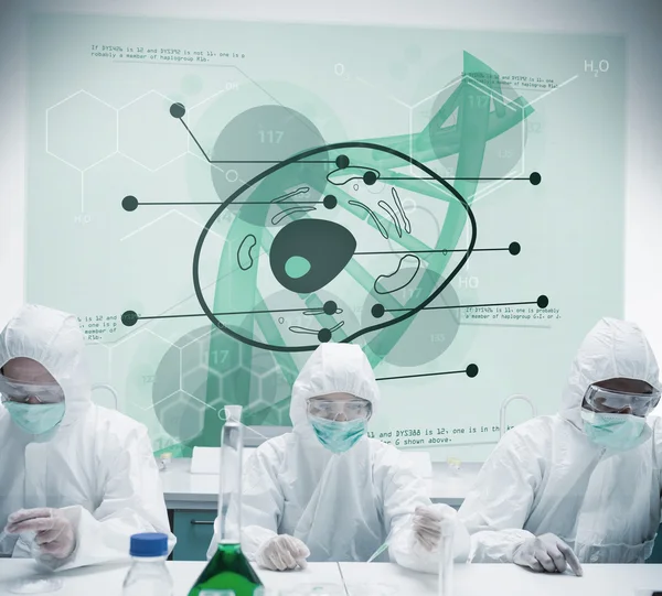 Lab workers experimenting — Stock Photo, Image