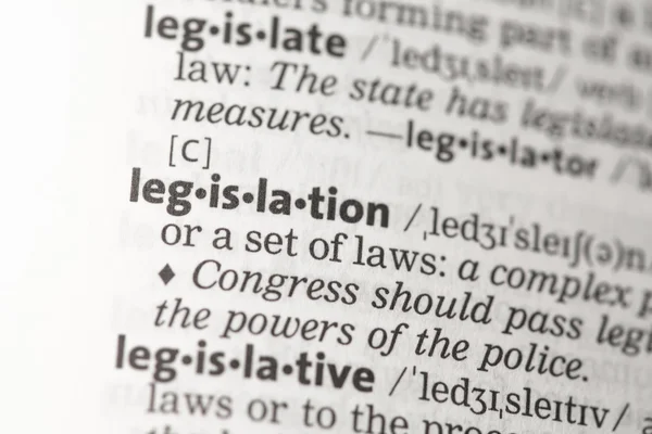 Definição de legislação — Fotografia de Stock