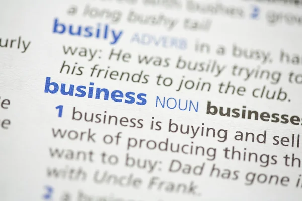 Business definition — Stock Photo, Image