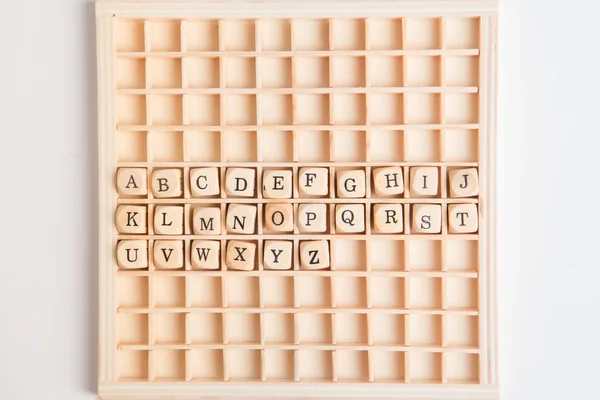 Alfabeto sul gioco da tavolo — Foto Stock