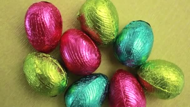 Easter eggs packed — Stock Video