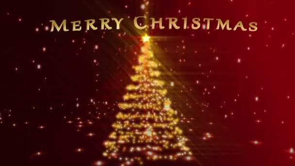 Christmas tree with green screens animation — Stock Video