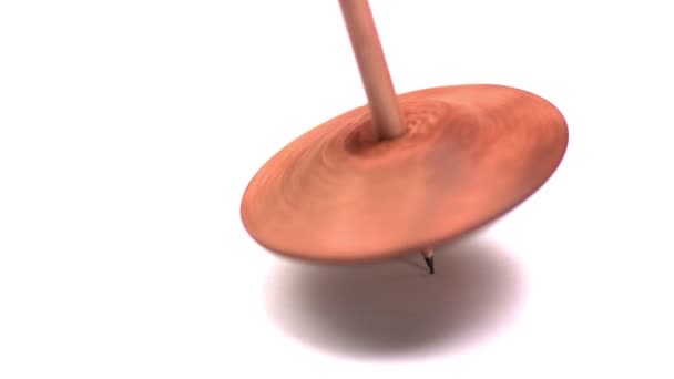 Spinning top virando — Vídeo de Stock