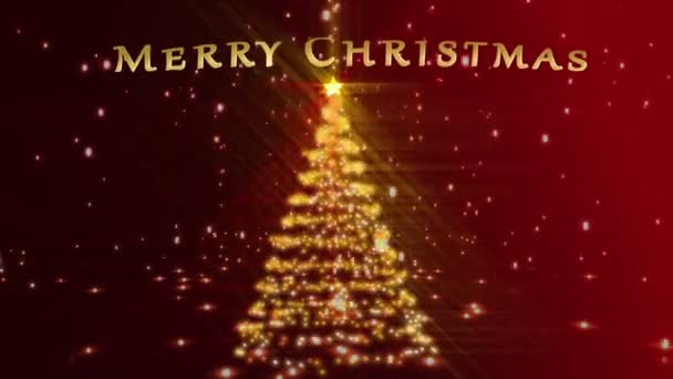 Animación del árbol de Navidad — Vídeo de stock