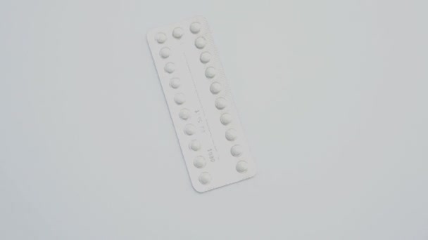 Píldora anticonceptiva — Vídeo de stock