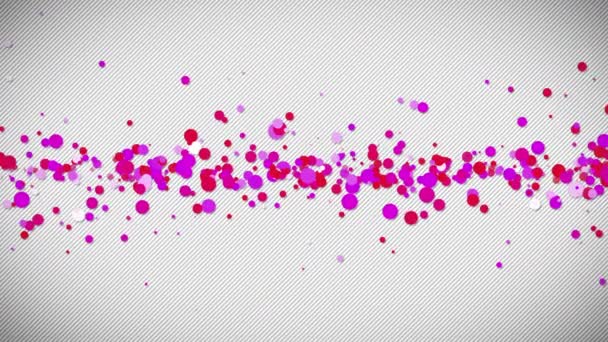 Rode en paarse kubussen drijvende — Stockvideo