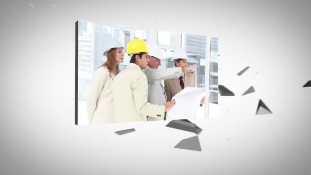 Montage d'architectes et d'entreprises — Video