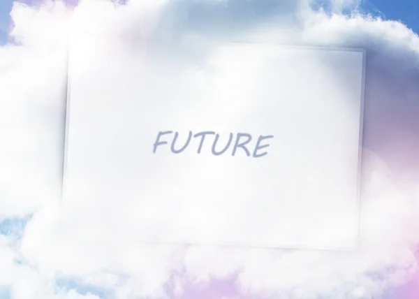 Future spelled out on billboard — Stock Photo, Image