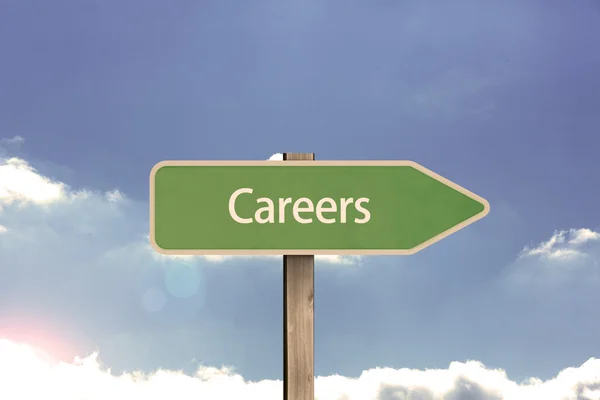Careers road sign — Stock Photo, Image