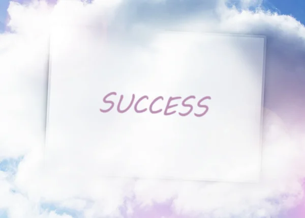 Success spelled out on billboard — Stock Photo, Image