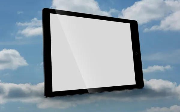 与空白屏幕的平板电脑 — 图库照片