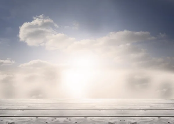 Floorboards in the sky — Stock Photo, Image