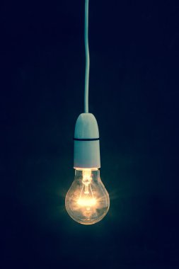Light bulb turned on clipart