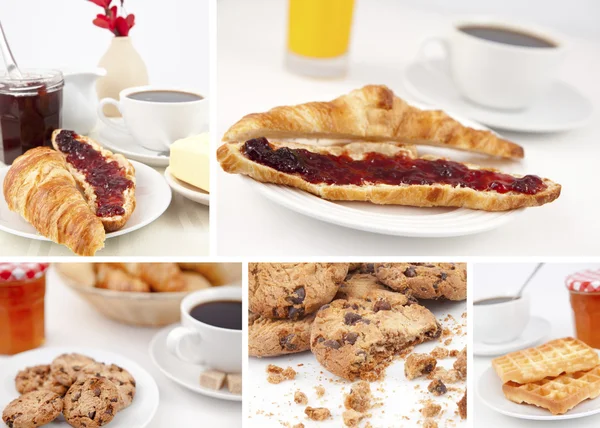 Pictures representing breakfast — Stock Photo, Image
