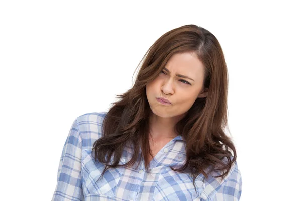 Hilarious woman grimacing — Stock Photo, Image