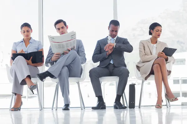 Waiting room with business — Stock Photo, Image