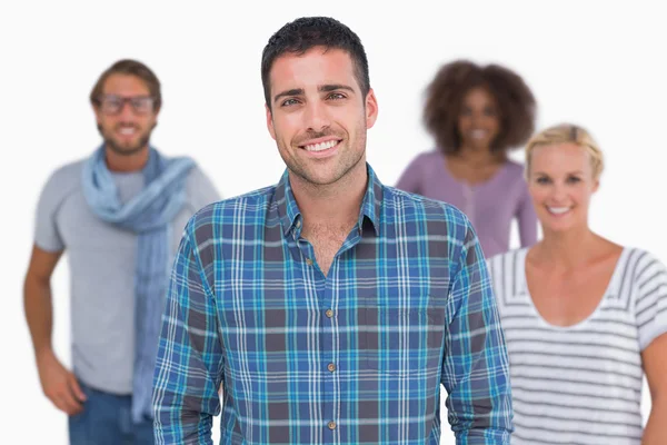 Sonriente retrato de grupo con estilo — Foto de Stock