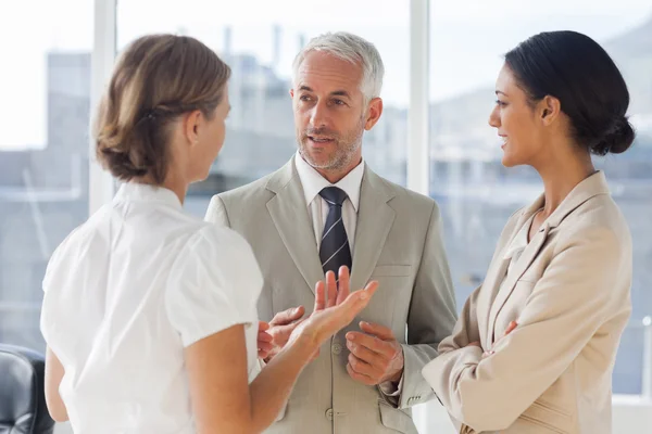 Gruppo di lavoro che discute insieme — Foto Stock