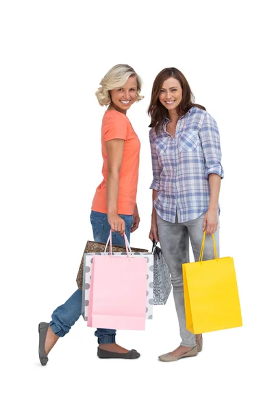 Women holding bags — Stock Photo, Image