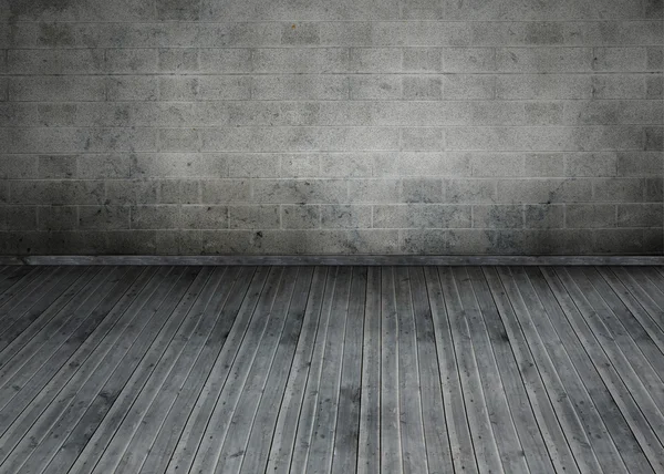 Empty room with brick wall — Stock Photo, Image