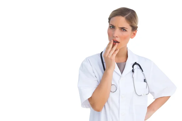 Shocked nurse — Stock Photo, Image