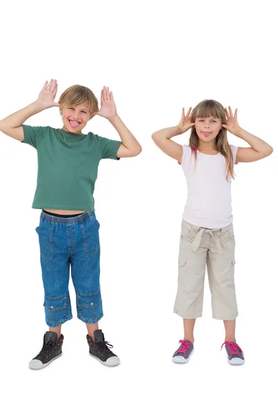 Funny children being silly — Stock Photo, Image