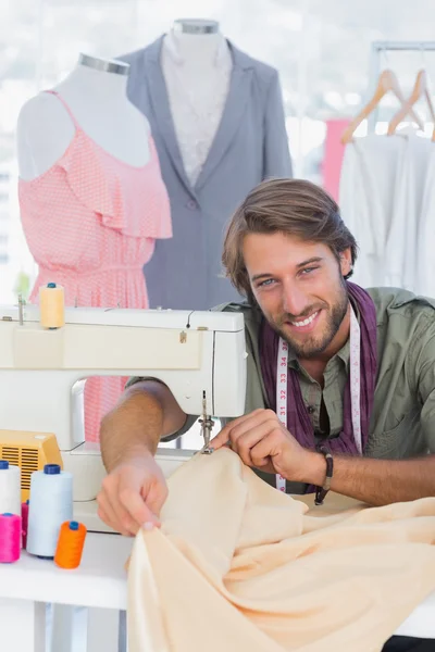 Fashion designer sewing — Stock Photo, Image