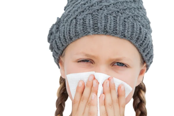 Sick little girl — Stock Photo, Image