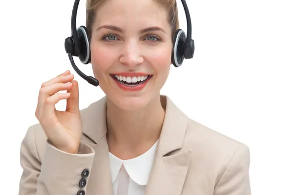 Agente amichevole del call center — Foto Stock