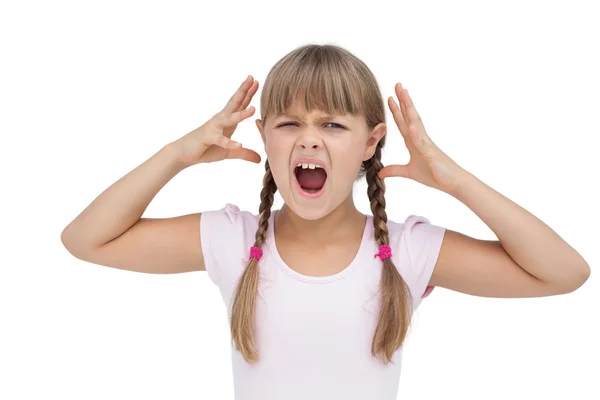 Crazy little girl — Stock Photo, Image