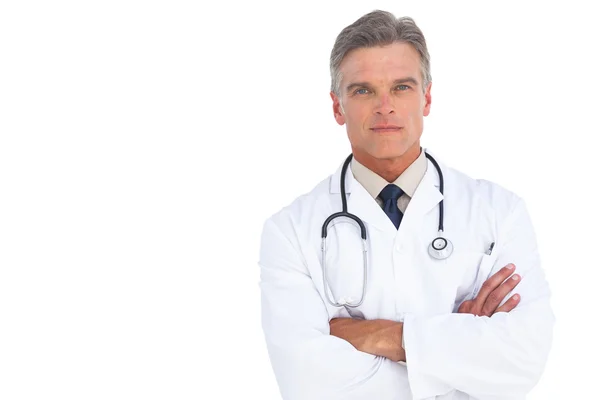 Man doctor with arms crossed — Stock Photo, Image