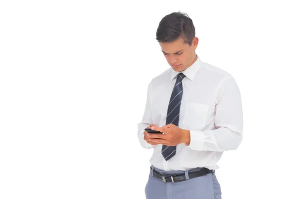 Mensajes de texto para hombres de negocios —  Fotos de Stock