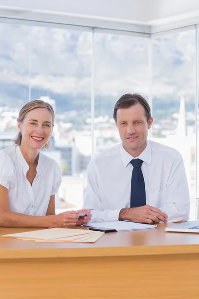 Cheerful business posing together — Stock Photo, Image