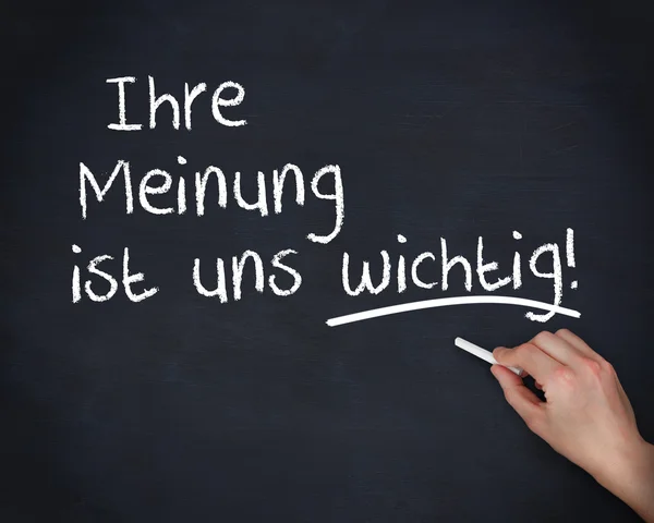 Handschrift ist uns wichtig — Stockfoto