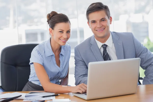 Smiling business — Stock Photo, Image