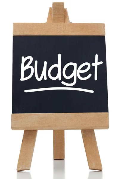 Budget written on blackboard — Stock Photo, Image