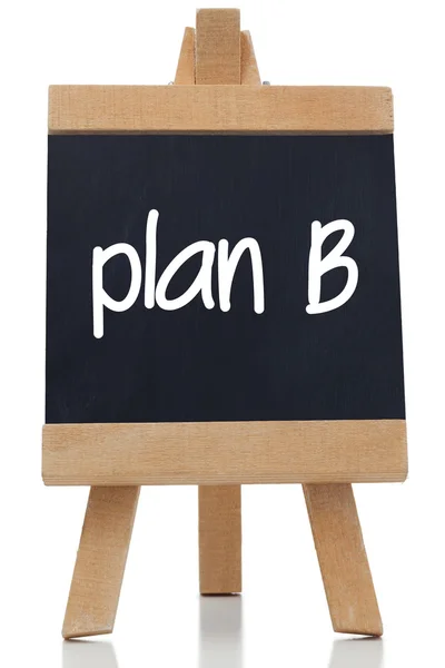 Plan B escrito en una pizarra — Foto de Stock