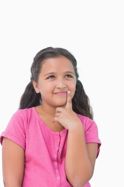 Thinking little girl — Stock Photo, Image