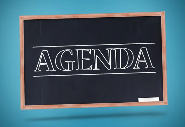 Agenda written in big capital letters — Stock Photo, Image