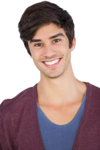 A fiatal mosolygós férfi portréja — Stock Fotó