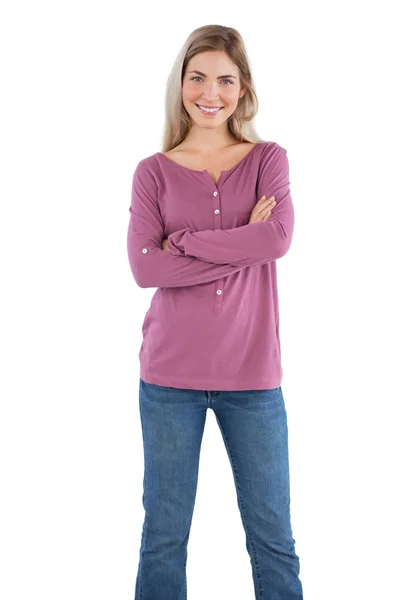 Smiling young woman — Stock Photo, Image