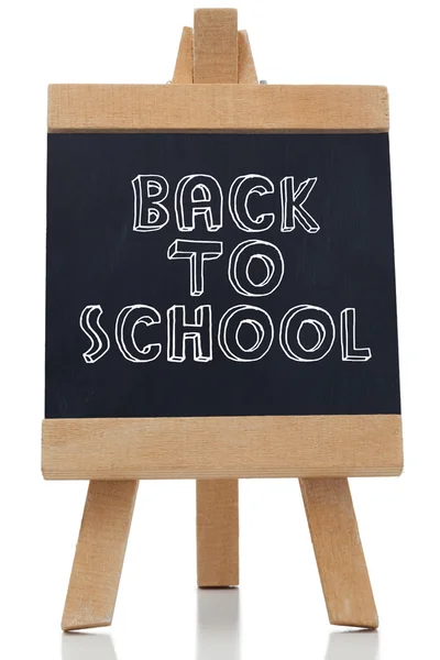 Back to school written on chalkboard — Stock Photo, Image