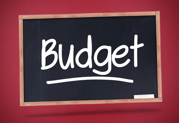 Budget written on a blackboard — Stock Photo, Image