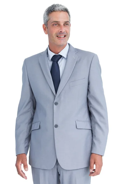 Happy businessman looking away — Stock Photo, Image