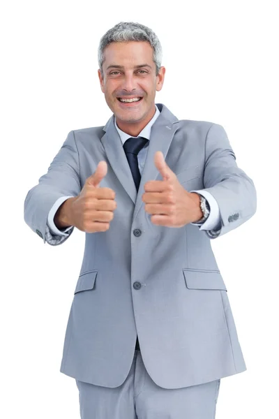 Positive handsome businessman — Stock Photo, Image