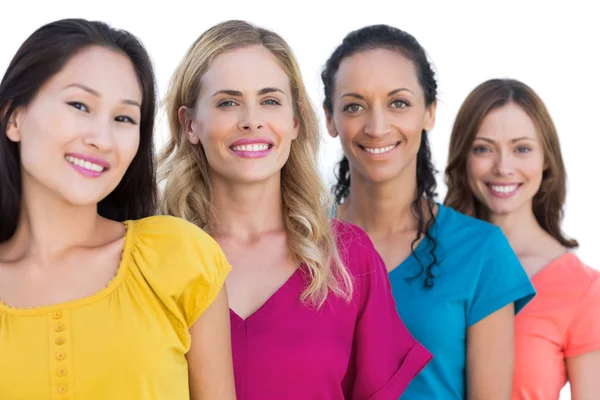 Cheerful models posing and looking at camera — Stock Photo, Image